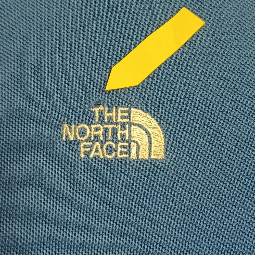 The North Face Polo‎ Shirt Mens M Blue A5 Series Short Sleeve Cotton Pique AYED